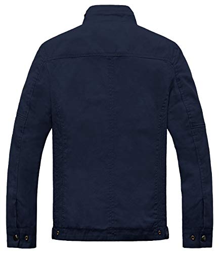 Wantdo Men's Navy Slim Windproof Outdoor Jacket