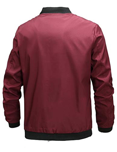 Lavnis Men's Lightweight Khaki Bomber Jacket