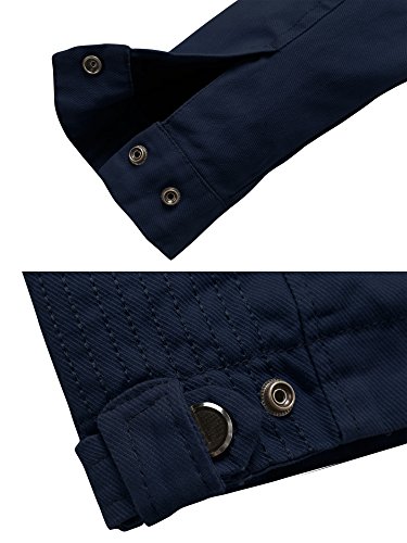 Wantdo Men's Navy Slim Windproof Outdoor Jacket
