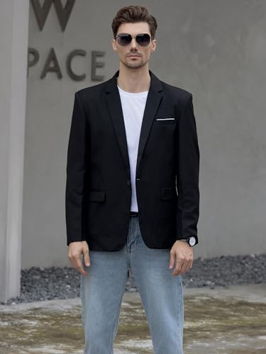 Beninos Men's Slim Fit One Button Blazer
