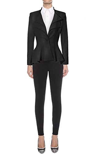 Women’s Double Notch Lapel Blazer - Black Medium