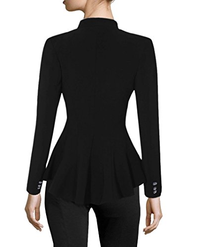 Women’s Double Notch Lapel Blazer - Black Medium