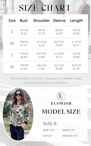 Lightweight Camouflage Zip-Up Bomber Jacket for Women