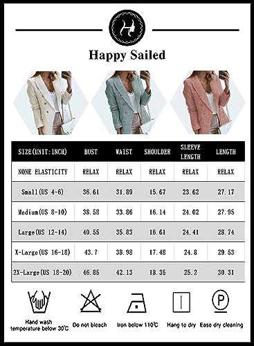 Chic Women's Double-Breasted Tweed Blazer Jacket