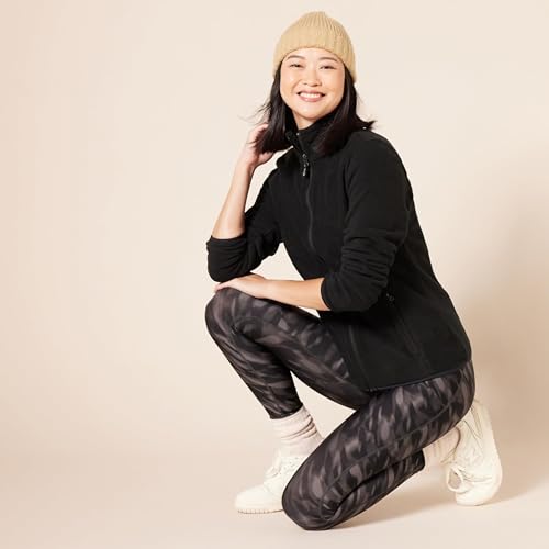 Women's Full-Zip Polar Fleece Jacket - Black