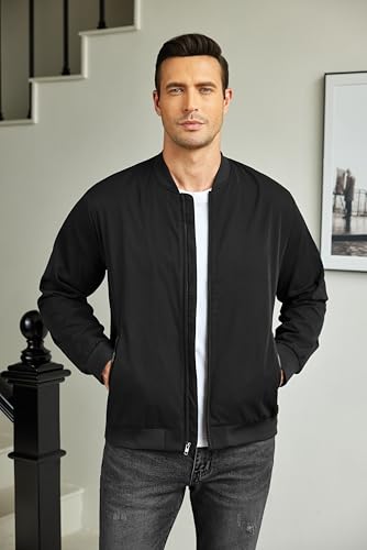 COOFANDY Men's Lightweight Casual Bomber Jacket