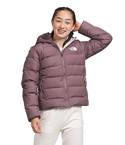 The North Face Girls' Down Hooded Jacket - Grey