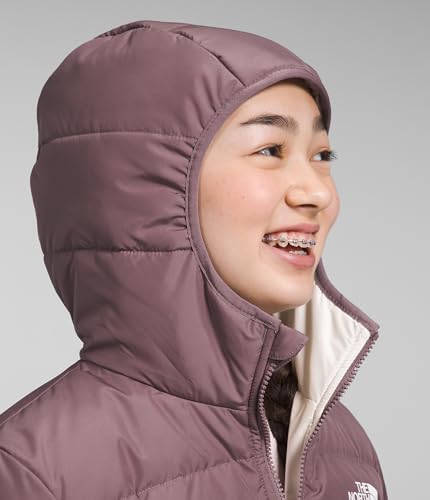 The North Face Girls' Down Hooded Jacket - Grey