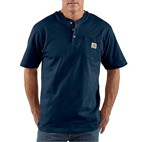 Carhartt Men's Navy Pocket Henley Shirt