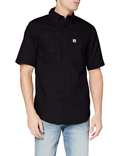 Carhartt Men's Rugged Professional Work Shirt, Black