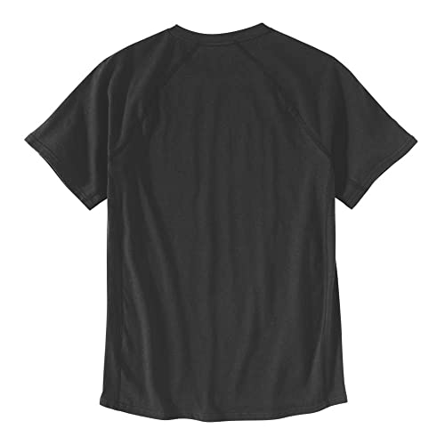 Carhartt Men's Black Midweight Pocket Tee, Large