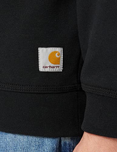 Carhartt Men's Black Midweight Crewneck Sweatshirt