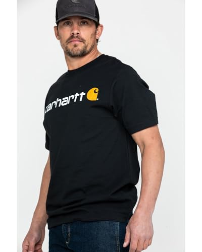 Carhartt Men's Heavyweight Short-Sleeve Logo Tee