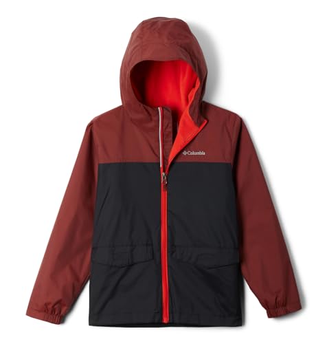 Columbia Youth Rain-Zilla II Jacket, Spice/Black