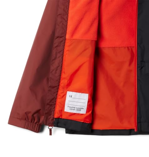 Columbia Youth Rain-Zilla II Jacket, Spice/Black