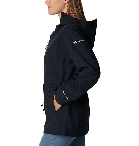 Columbia Women's Blossom Park Black Rain Jacket