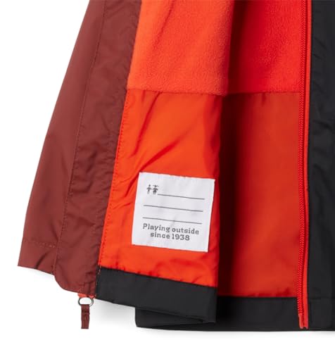 Columbia Youth Rain-Zilla II Jacket, Spice/Black