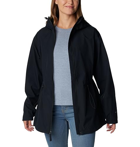 Columbia Women's Blossom Park Black Rain Jacket