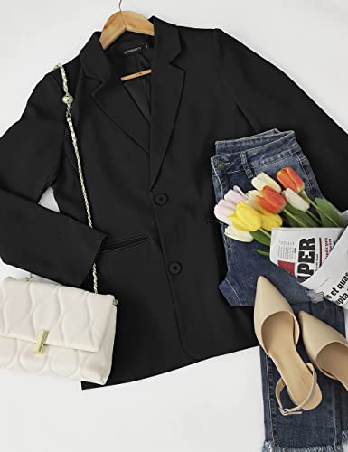 MEROKEETY Women's Fall Open Front Blazer Jacket