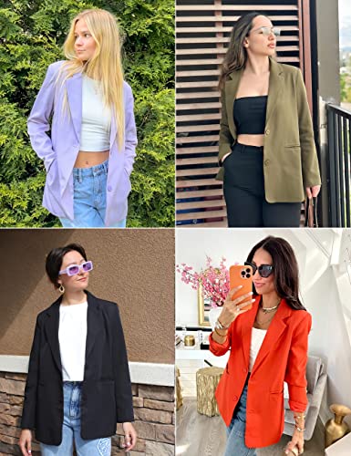 MEROKEETY Women's Fall Open Front Blazer Jacket