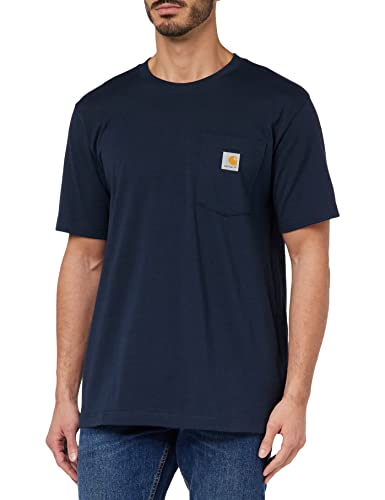 Carhartt Men's Heavyweight Relaxed Fit T-Shirt, Navy