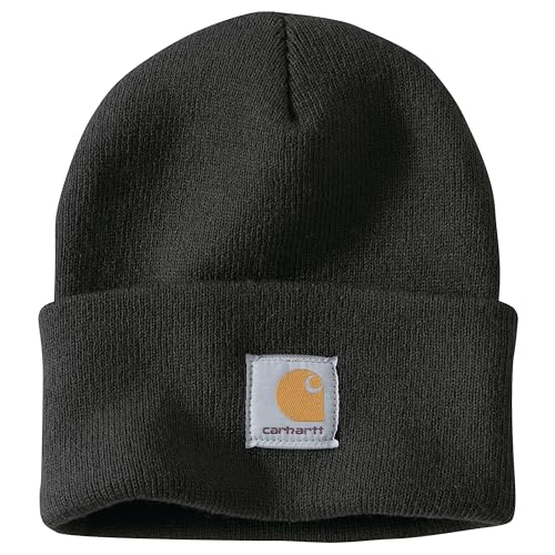 Carhartt Men's Black Knit Cuffed Beanie