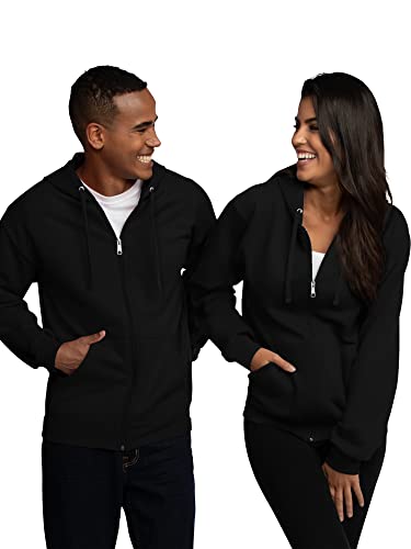 Men's Eversoft Full Zip Fleece Hoodie - Black
