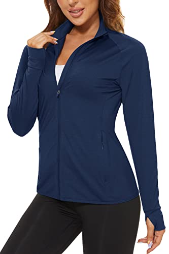 TACVASEN Women's Lightweight UV Protection Athletic Jacket