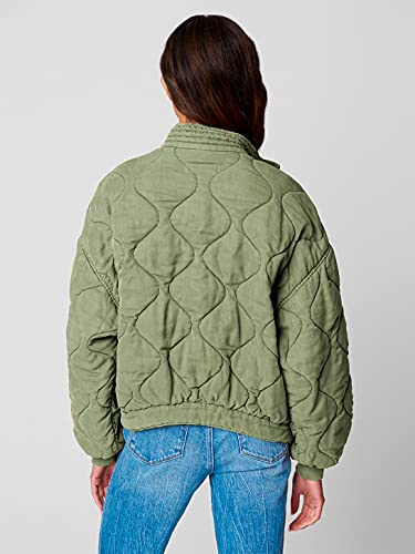BLANKNYC Women's Burnt Sage Quilted Jacket
