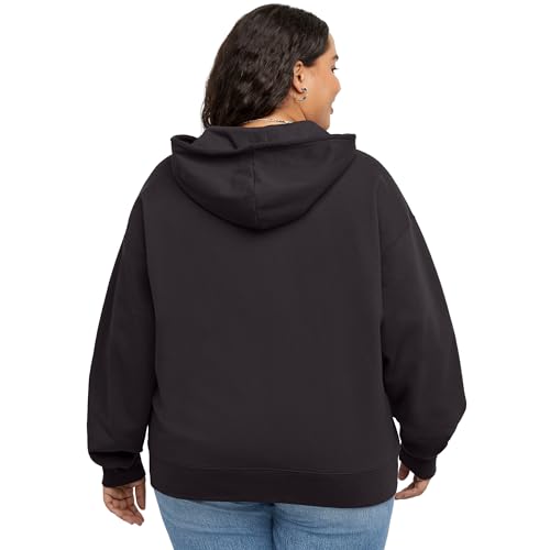 Hanes Women's Plus Zip Hoodie Fleece Sweatshirt