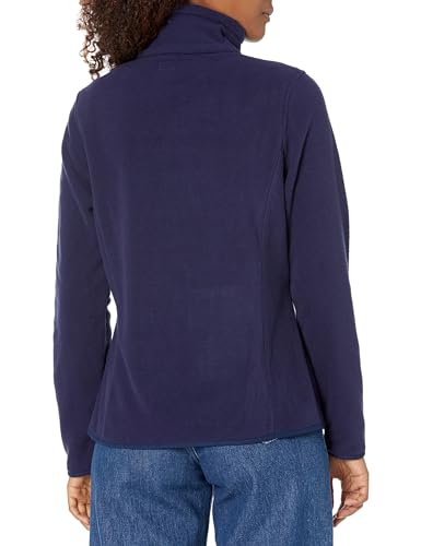 Women's Polar Fleece Full-Zip Jacket, Navy 3X