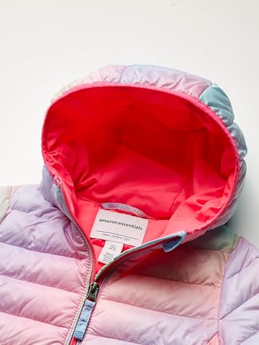 Girls' Lightweight Water-Resistant Packable Puffer Jacket - Pink
