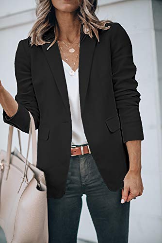 Cicy Bell Women's Open Front Casual Blazer