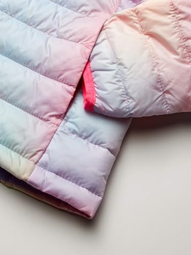 Girls' Lightweight Water-Resistant Packable Puffer Jacket - Pink
