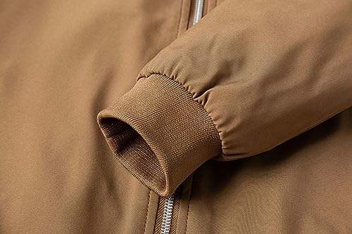 Stylish Lightweight Coffee Men's Bomber Jacket