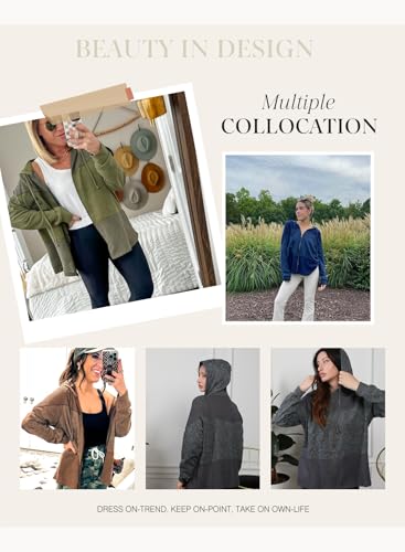 Waffle Stitch Contrast Zip-Up Sweatshirt for Women