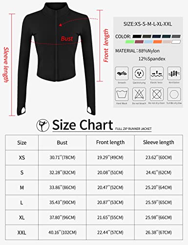 Gihuo Women's Lightweight Cropped Workout Jacket