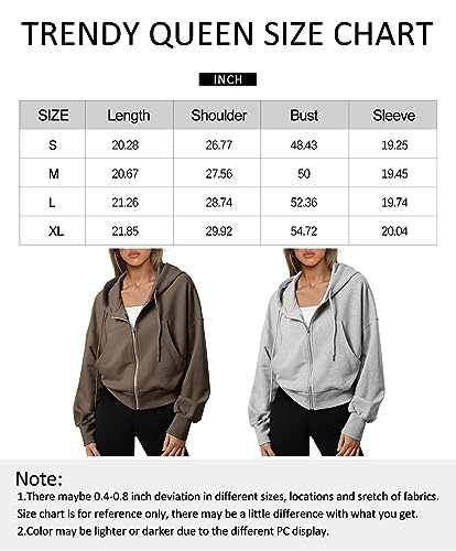 Trendy Grey Hoodies for Women - Cropped Zip Up