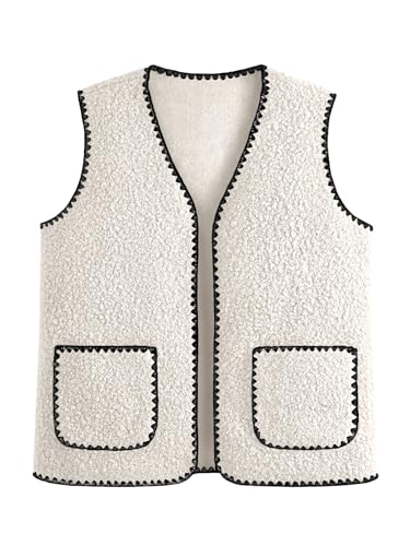 LILLUSORY Women's Lightweight Fleece Vest Jacket