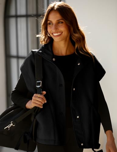 Women's Oversized Fuzzy Fleece Sherpa Vest