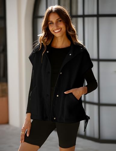 Women's Oversized Fuzzy Fleece Sherpa Vest