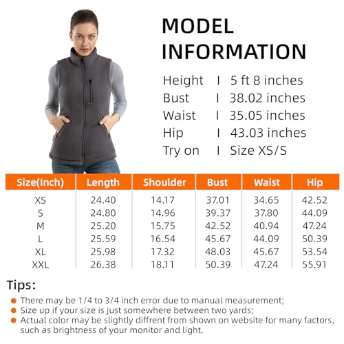 Women's Reversible Fleece Vest with Zipper Pockets