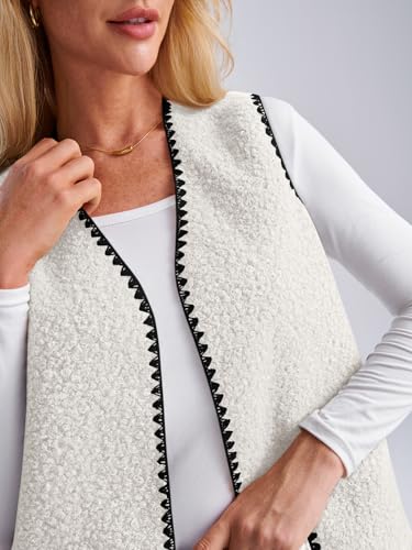 LILLUSORY Women's Lightweight Fleece Vest Jacket
