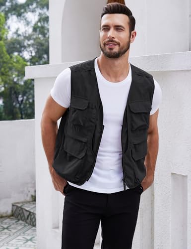 Lightweight Men's Fishing Vest with Pockets