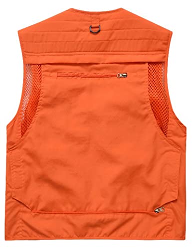 Flygo Men's Lightweight Outdoor Fishing Cargo Vest