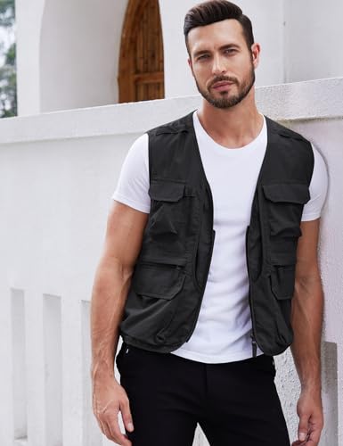 Lightweight Men's Fishing Vest with Pockets