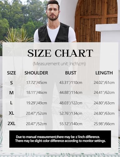 Lightweight Men's Fishing Vest with Pockets