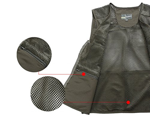 Flygo Men's Summer Outdoor Utility Fishing Vest