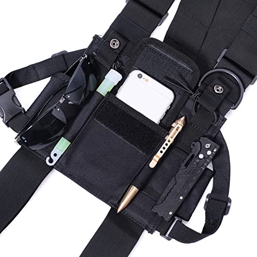 Multi-Pocket Utility Chest Rig Vest for Men/Women