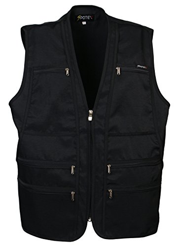 Men's 9 Pocket Utility Vest - Black 3XL